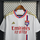 CAMISA DO LYON 23/24 BRANCO E VERMELHO