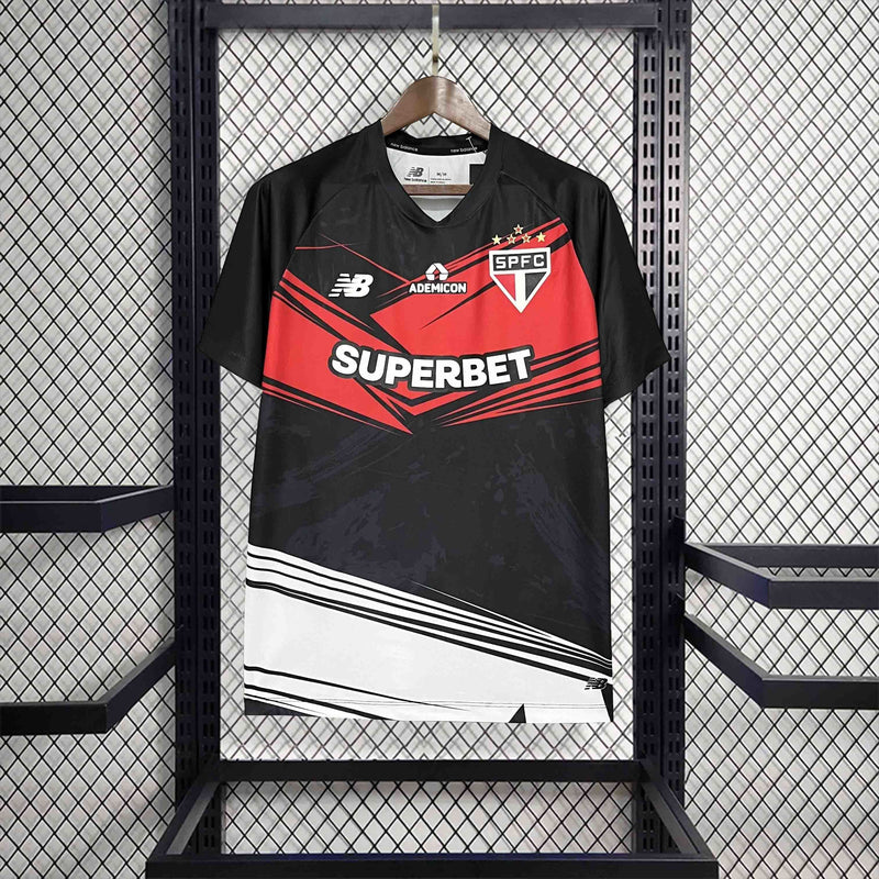 CAMISA DO SÃO PAULO 25/26 PRETO TREINO