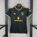 CAMISA FEMININA DO MANCHESTER UNITED 25/26 PRETO