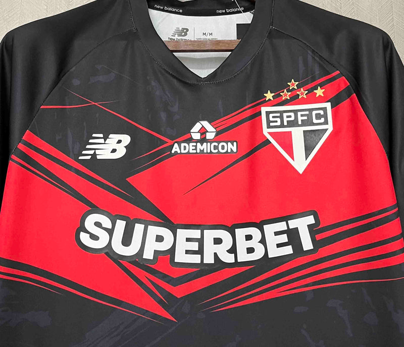 CAMISA DO SÃO PAULO 25/26 PRETO TREINO